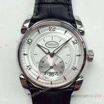 Replica Parmigiani Fleurier Watch SS Black Leather Band Replica Watch